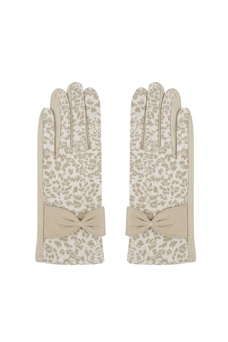 Leopard chic gloves - beige 2