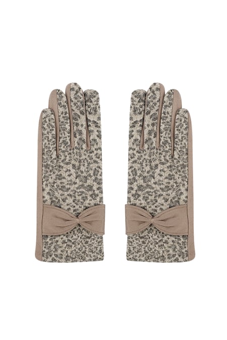 Leopard chic gloves - brown 2