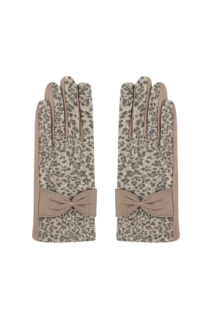 Leopard chic gloves - brown 