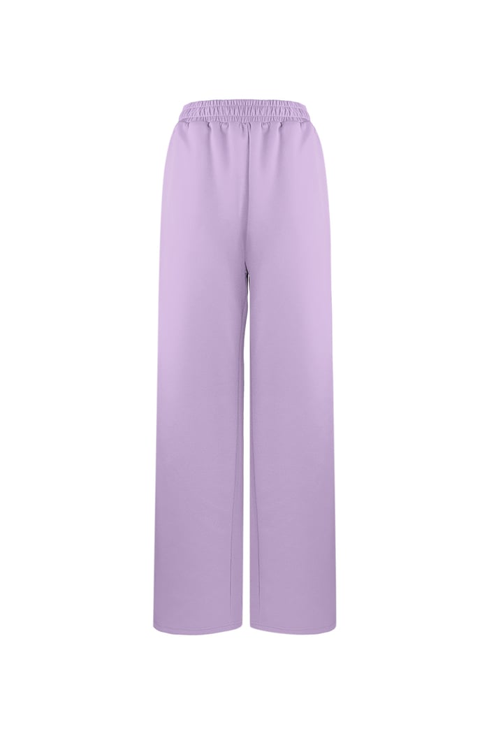 Striped must have pants - purple L 