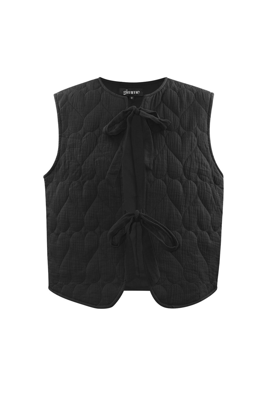 Waistcoat with bows - beige 