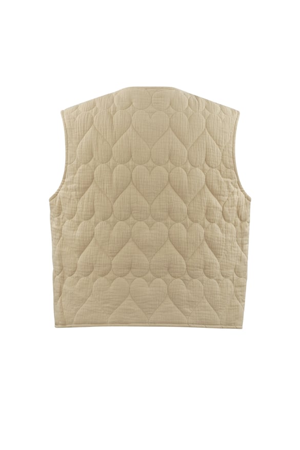 Waistcoat with bows - beige 2