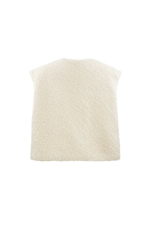 Teddy vest - off-white h5 Picture4