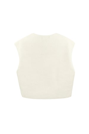 Fluffy Teddy vest - off-white h5 Picture8