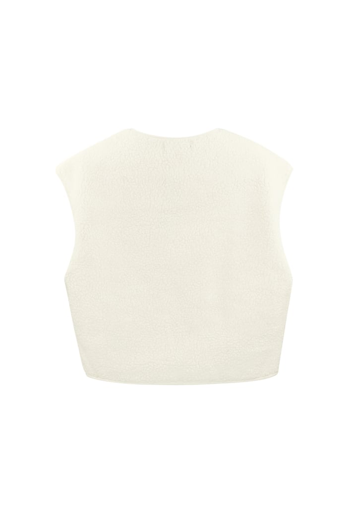 Fluffy Teddy vest - off-white Picture8