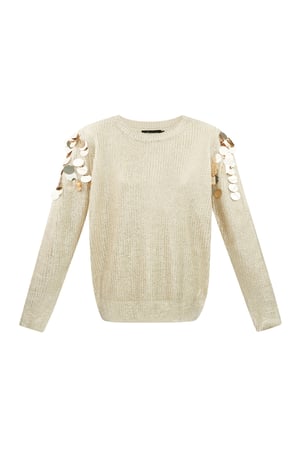 Sequin Sparkle sweater - Gold color h5 