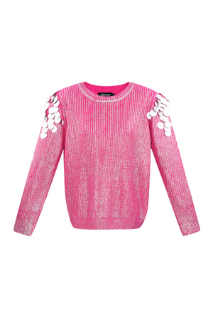 Sequin Sparkle sweater - pink h5 