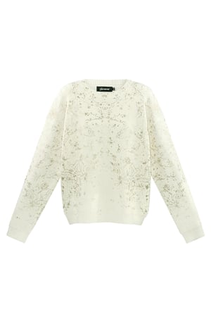 Pullover Sparkle Statement - Weißgold h5 