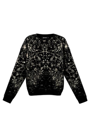 Sweater sparkle statement - black h5 