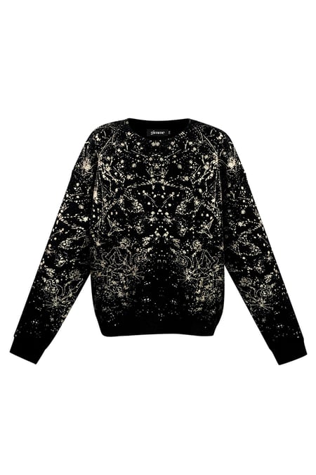 Sweater sparkle statement - black 2