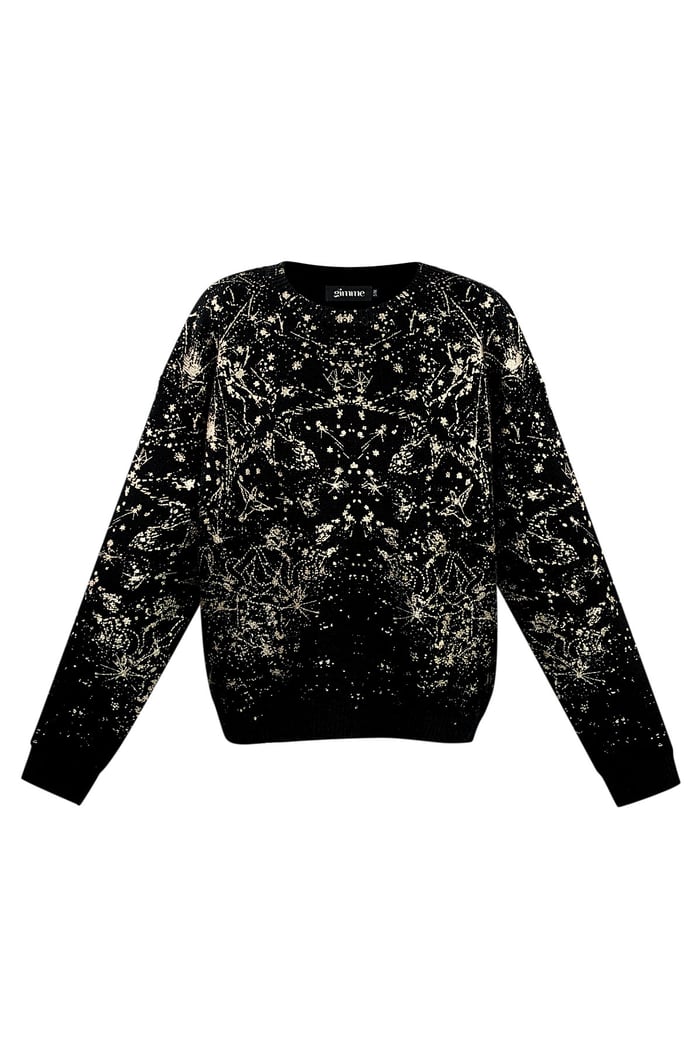 Sweater sparkle statement - black 