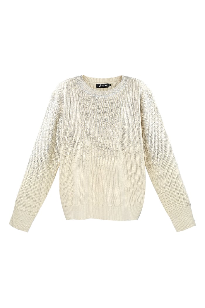 Glitz and Glow Pullover - Silberfarbe 