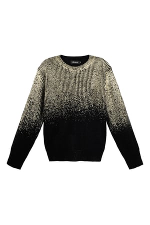 Glitz and Glow Pullover - Schwarz & Goldfarbe h5 