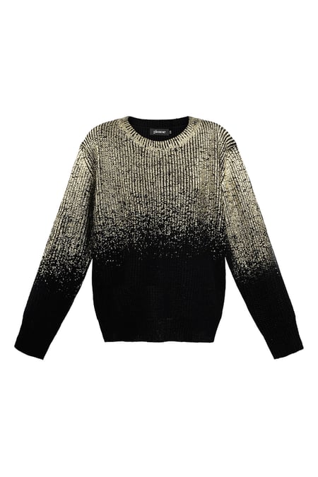 Glitz and Glow sweater - black & Gold color 2