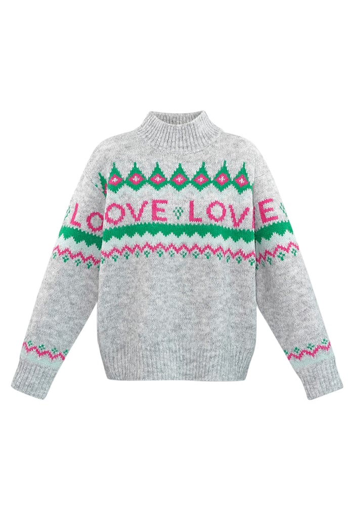 Love Sweater Weather Pullover - grau 