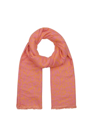 Winterschal Leo Lover - orange pink h5 