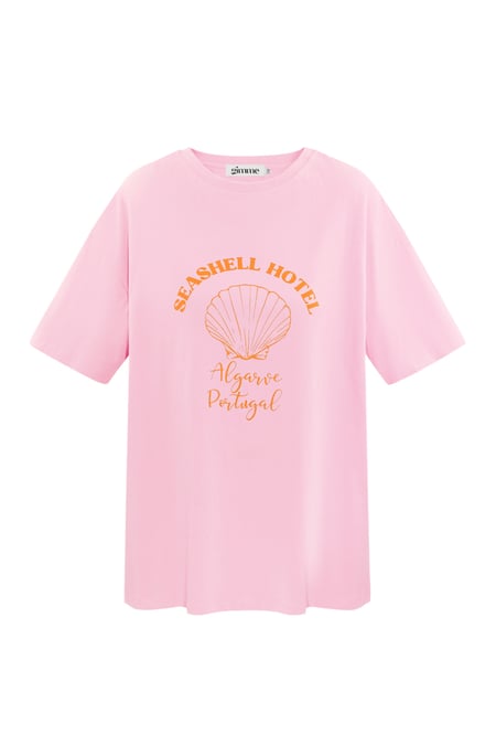 Seashell Hotel shirt - pink 2