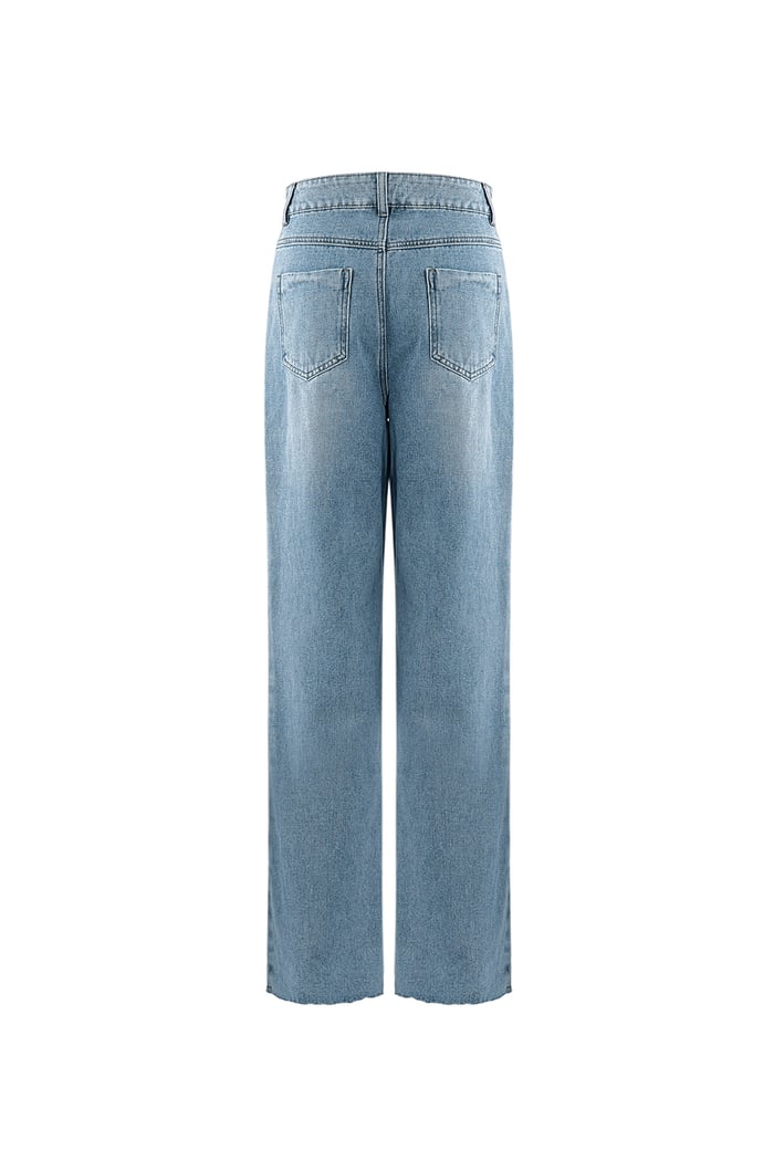 Jeans mit Perlenverzierung - blau Bild7