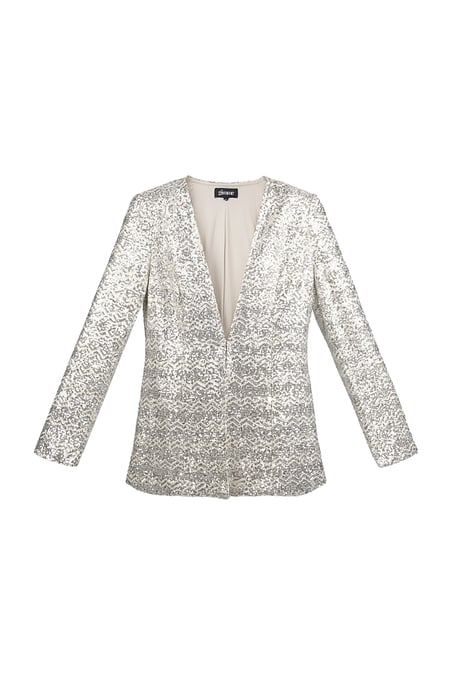 Glitter blazer - Silver Color color 2