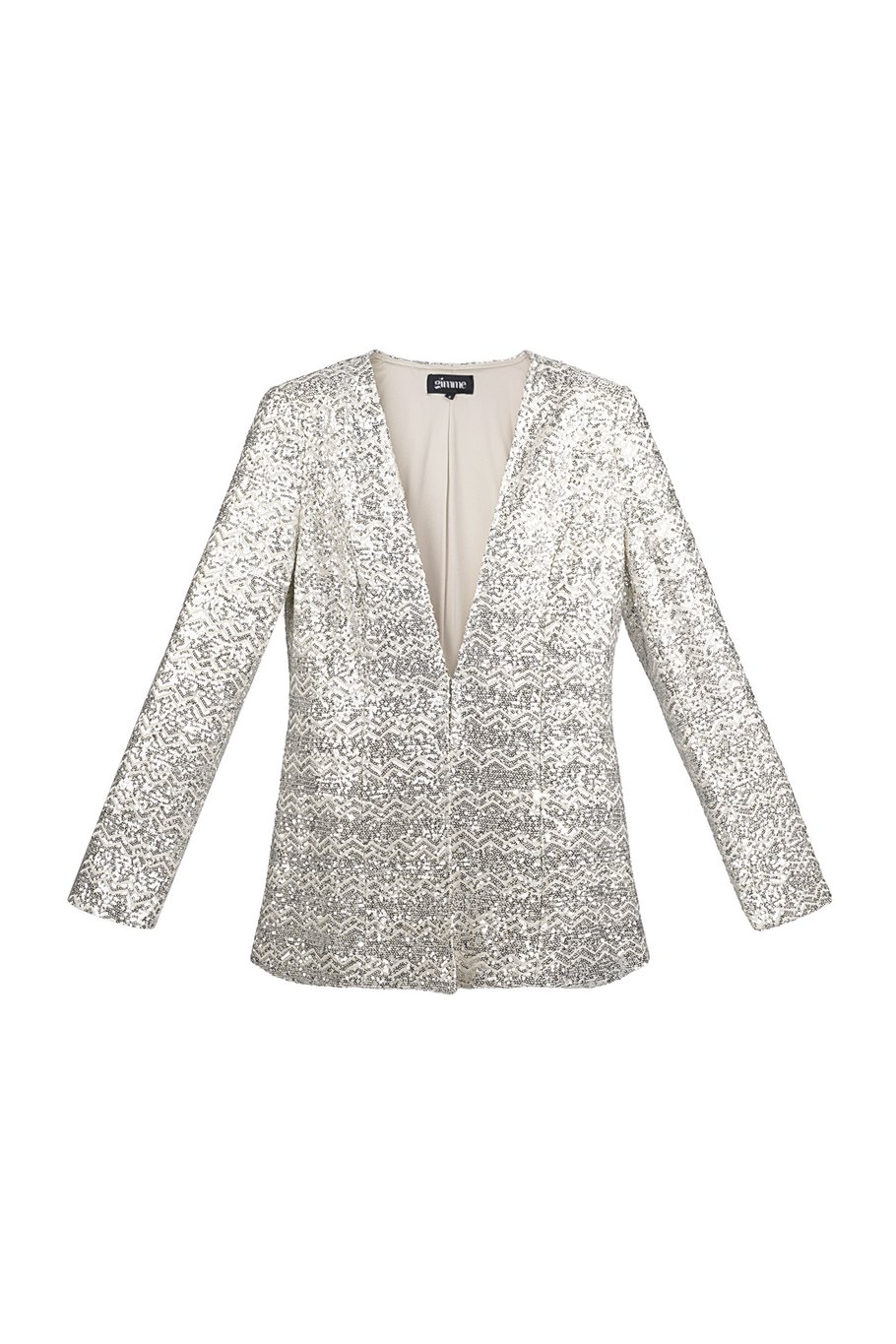 Glitter blazer - black