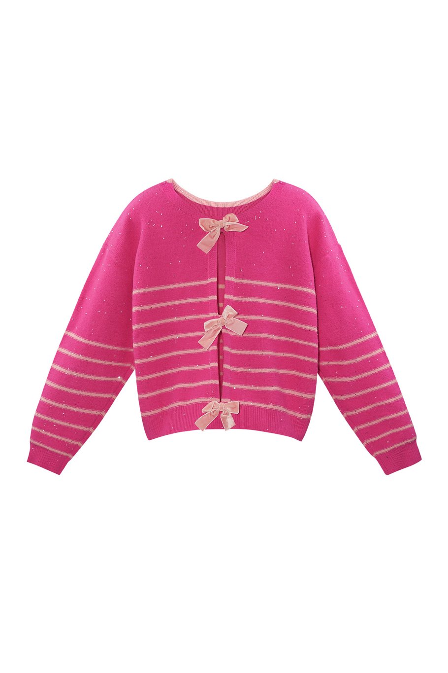 Bow Delight cardigan - red