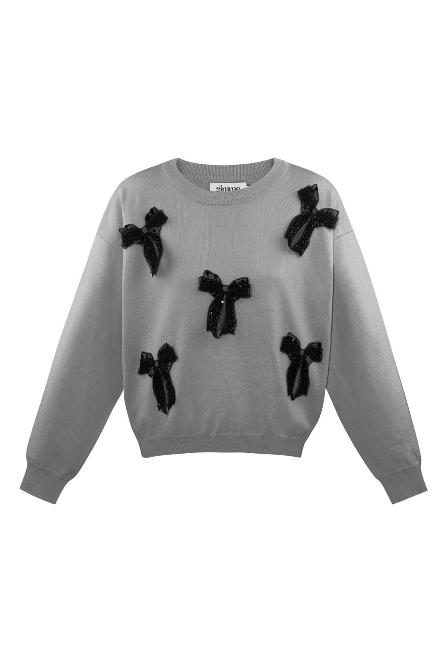 Bow Bliss sweater - black