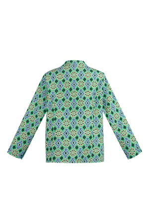 Jacket green print - green h5 Picture7