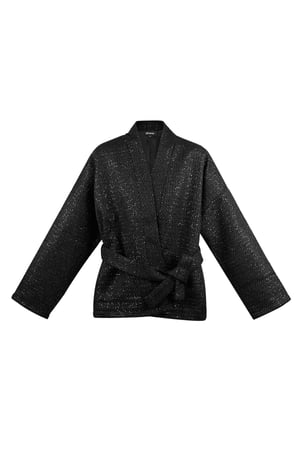 Glitter dream jacket - black h5 