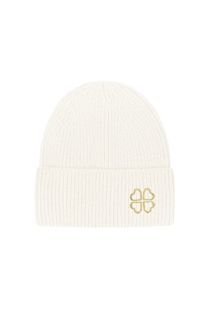 Lucky beanie - cream h5 