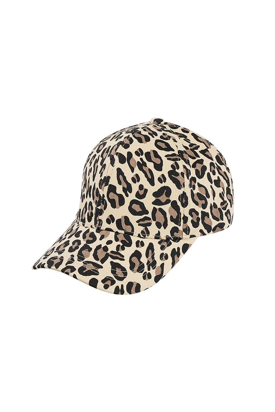 Leopard print cap - brown