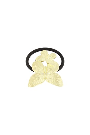 butterfly hair clip - Gold color h5 