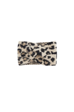 Winter headband leopard print - beige h5 Picture3