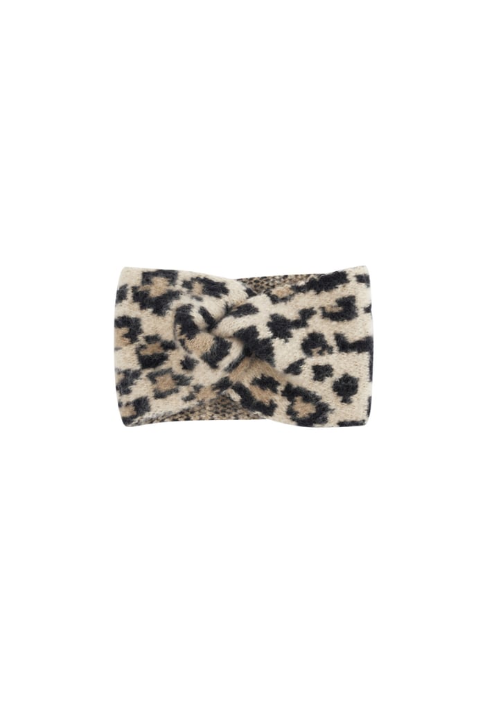 Winter headband leopard print - beige Picture3