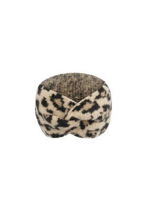 Winter headband leopard print - camel h5 Picture4