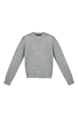 Knitted Love Cardigan - grey h5 