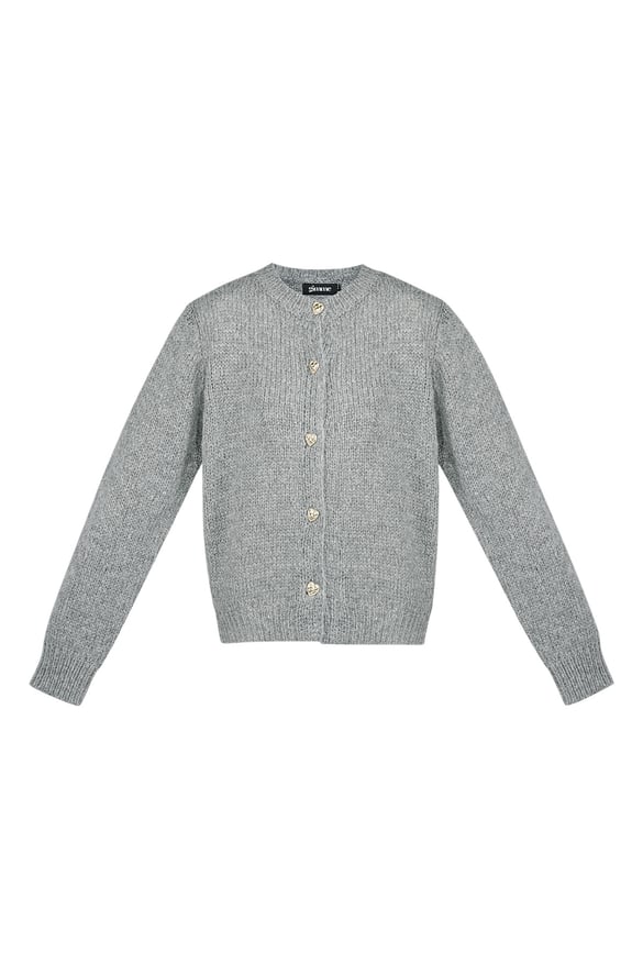 Knitted Love Cardigan - grey 2