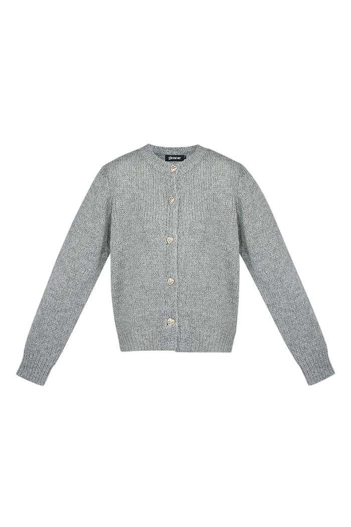 Knitted Love Cardigan - grey 