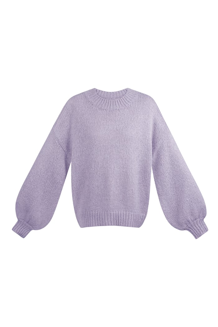 Unverzichtbarer Pullover für den Winter - lila 