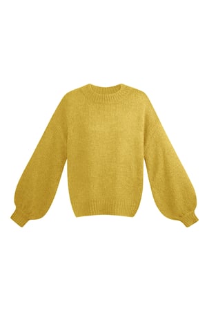 Unverzichtbarer Pullover für den Winter - Senfgelb h5 