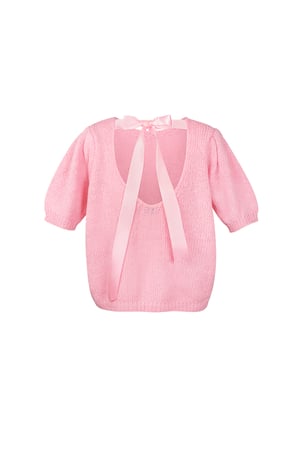 Soft bow shirt - Pink h5 