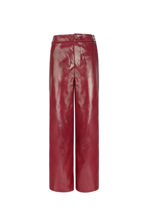 PU pants trendy must - Red h5 