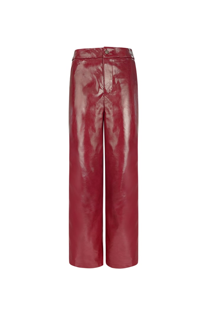 PU pants trendy must - Red 