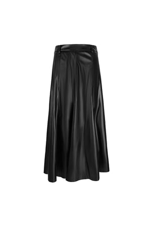 PU long skirt - Black h5 