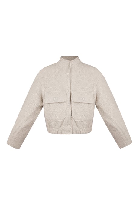 Boucle bomber jacket - Off white 2