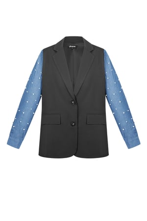 Blazer denim dazzle - Black h5 