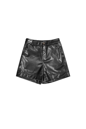 PU shorts - Black h5 