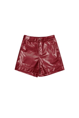 PU shorts - Red h5 