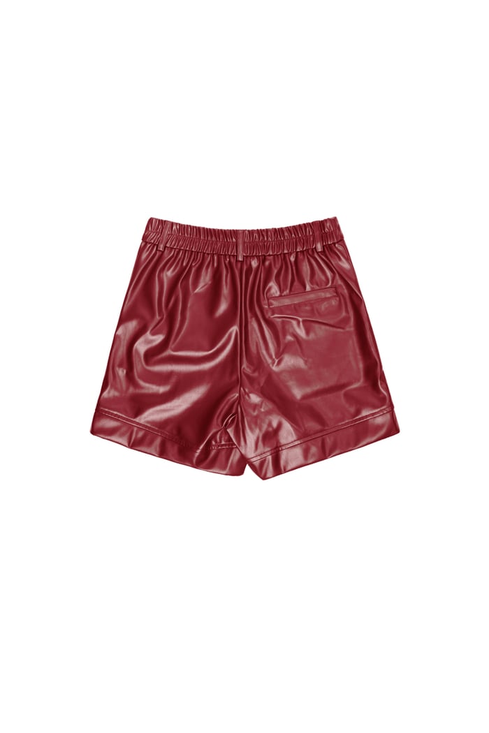 PU shorts - Red Picture8