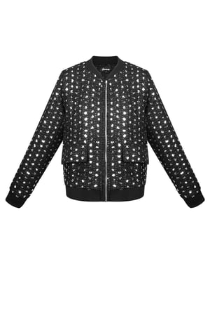 Bomber jacket sparkly day - Black h5 