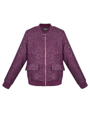 Bomber jacket Sparkly Day - Burgundy h5 